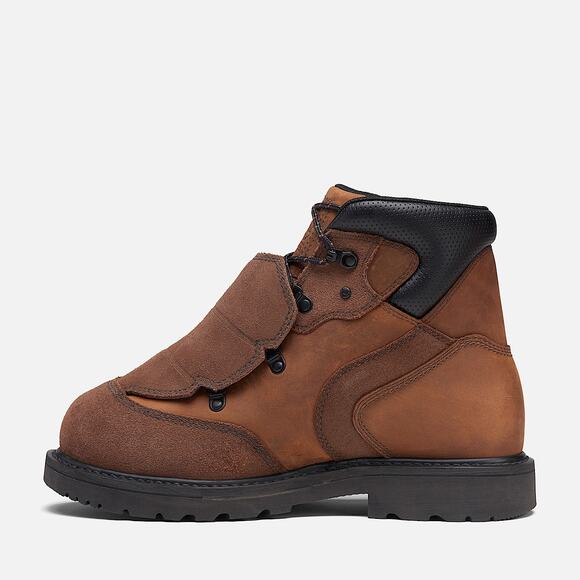 TIMBERLAND PRO MEN\'S 8.5 WIDE COMPOSITE TOE WORK BOOTS WHEAT BROWN 6 INCH NIB main image 7